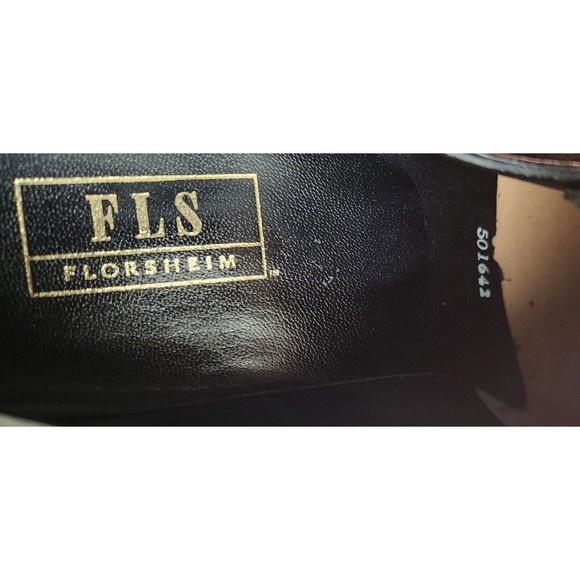 Mens Florsheim 23614 Black Textured Leather Dress Shoes Size 10 1/2 Brand New - Picture 14 of 14